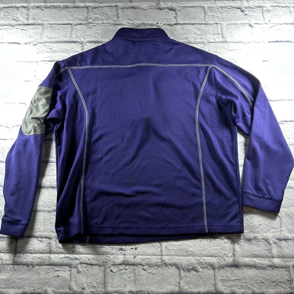 Ping Mens Sensorcool Golf Pullover Purple 1/4 Zip Long Sleeve Large Lightweight